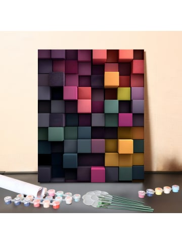 ARTNANAS DIY Malen nach Zahlen Set-"Farbwürfel" 