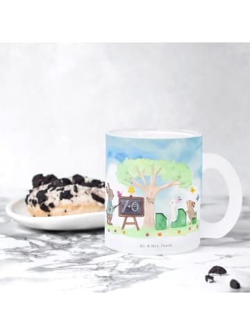 Mr. & Mrs. Panda Henkelbecher Hasen Schule ohne Spruch in Transparent