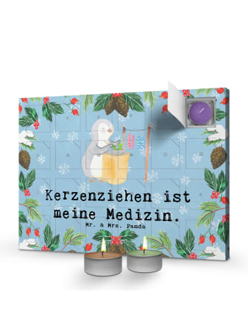 Mr. & Mrs. Panda Duftkerzen Adventskalender Pinguin Kerzenziehen... in Eisblau