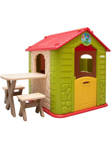 LittleTom Spielhaus mit Tisch 205x165x118cm in Grün