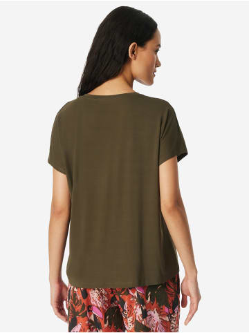 Schiesser Pyjamaoberteil Mix Relax in oliv