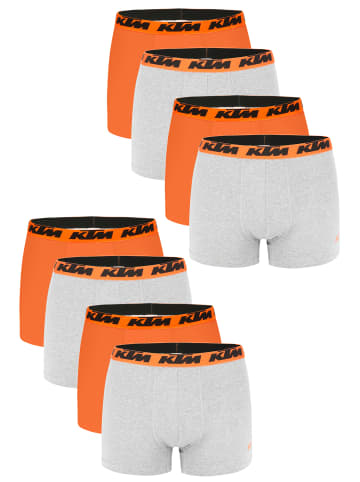 KTM Boxershorts 8er Pack Boxer Man Cotton in Light Grey / Orange2