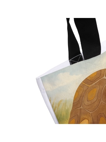 Mr. & Mrs. Panda Einkaufstasche Schildkröte MHerzieren Design o... in Weiß