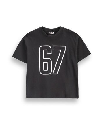 MOKIDA T-Shirt mit kurzen Ärmeln in schwarz