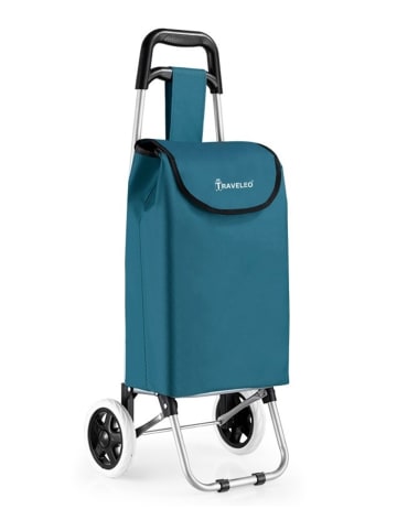 Cheffinger 30L Einkauf Trolley Einkaufswagen Shopping Trolley Tasche in Türkis