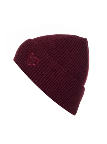 Faera Weiche, gestrickte Mütze für kühle Tage, stylisch und warm in Weinrot