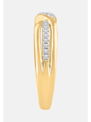 Diamant Exquis Ring aus 375 Gelbgold mit Diamant