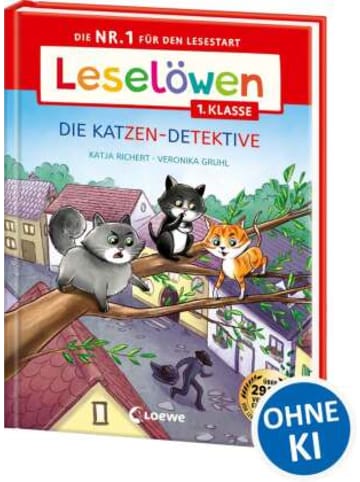 Loewe Verlag Buch - Leselöwen 1. Klasse - Die Katzen-Detektive (Großbuchstabenaus