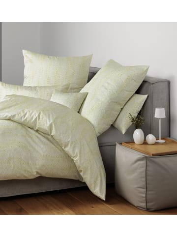 Janine Janine Baumwoll Bettwäsche Milano in limone minze