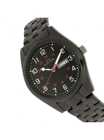 Elevon Gann Armbanduhr mit Wochentags- und Datumsanzeige in Black