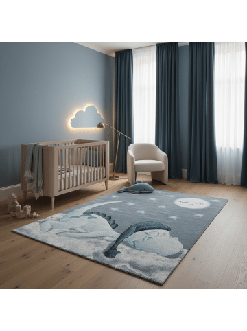 KADIMA DESIGN Kinderteppich Waschbar Dino COGNE Strapazierfähig OEKO-TEX Kinderzimmer