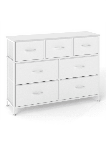SONGMICS Kommode Bellah in Weiß - (B)98.8 x (H)73.7 x (T)30 cm