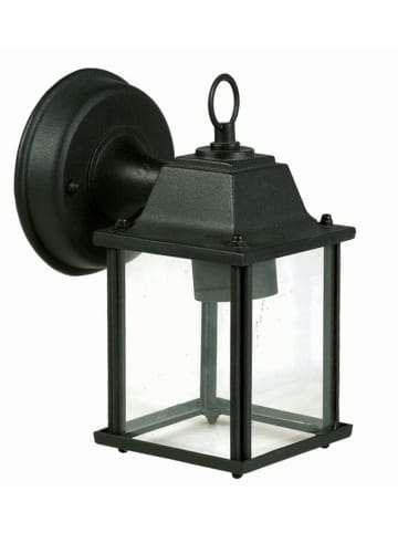 Licht-Erlebnisse Außen Wandlampe (B)11 x (H)22 cm in Schwarz