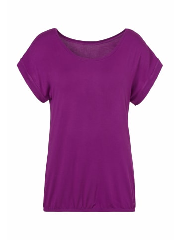 Vivance T-Shirt in lila, schwarz