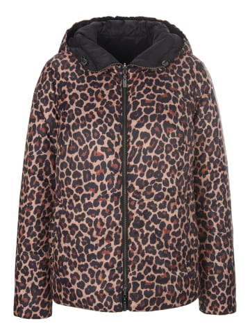 MADELEINE Wattierte Wendejacke mit Kapuze in schwarz / multicolor