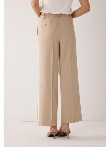 More & More trendige Hose, Galon-Streifen in beige