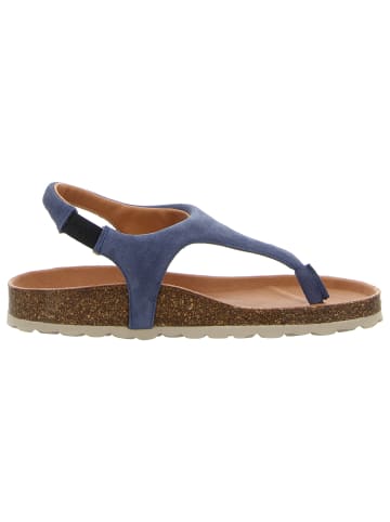 Verbenas Zehenstegsandale in blau