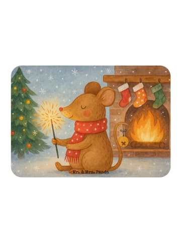 Mr. & Mrs. Panda Magnet Maus Weihnachten Design ohne Spruch in Weiß