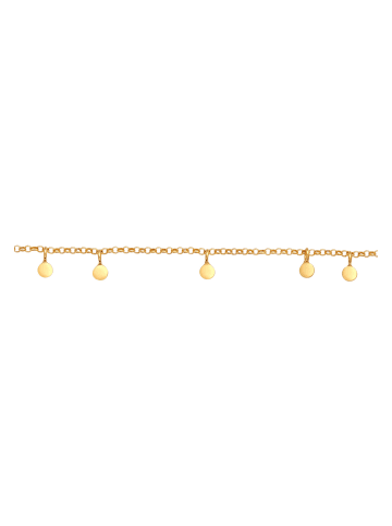 Elli Halskette 925 Sterling Silber Geo, Plättchen in Gold