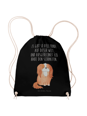 Mr. & Mrs. Panda Jutebeutel Hund Cavalier King Charles Spaniel m... in Schwarz