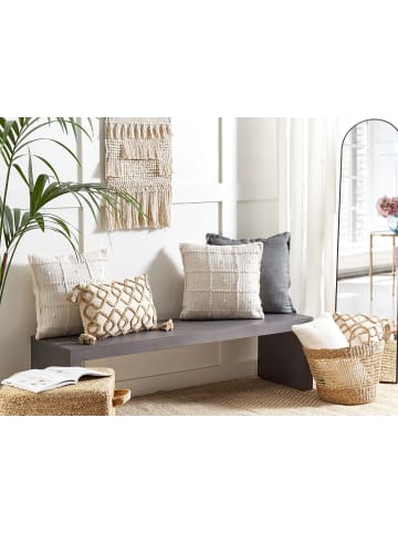 Beliani 2er-Set Dekokissen IXORA in Beige