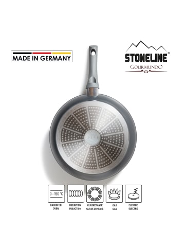 Stoneline Bratpfanne | ohne Deckel in Grau (Griff) | 28 cm