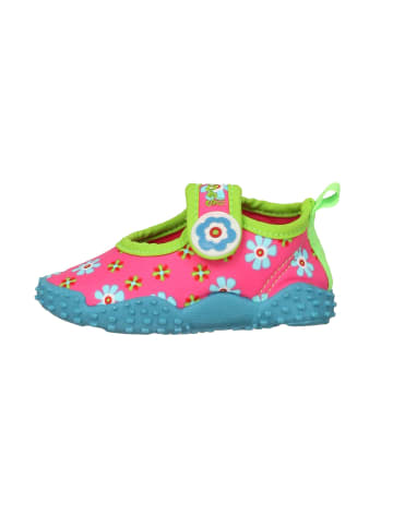 Playshoes Aqua-Schuh Blumen in Pink