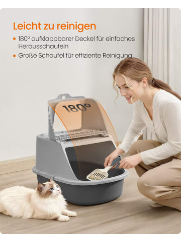 Feandrea Katzentoilette Boxal in Grau - (B)57 x (H)38.2 x (T)43.6 cm
