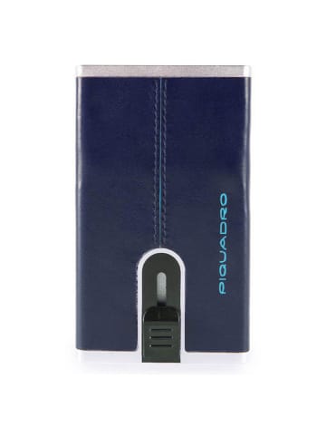 Piquadro Blue Square - Kartenetui 10 cm in night blue