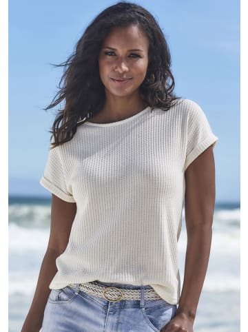 Vivance Kurzarmshirt in schwarz, creme