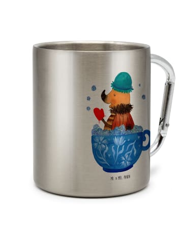 Mr. & Mrs. Panda Kaffeetasse Nachtfalter Schaumbad ohne Spruch in Silber