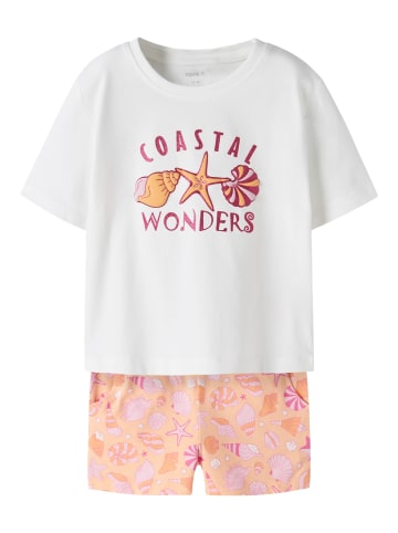name it Set T-Shirt & Shorts Nmffeniaz in bright white