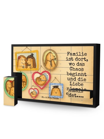 Mr. & Mrs. Panda Befüllbarer Adventskalender Igel Familie Design... in Weiß
