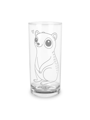 Mr. & Mrs. Panda Wasserglas Plumplori Glücklich ohne Spruch in Transparent