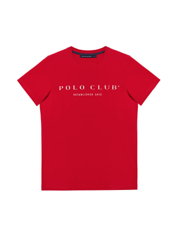 Polo Club T-Shirt in Dunkelrot