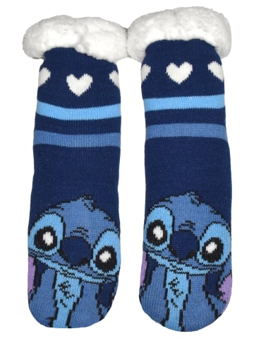 Lilo & Stitch Disney Lilo & Stitch Hüttensocken Haussocken Kuschelsocken Socken in blau
