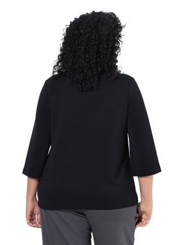 Ulla Popken Sweatshirt in schwarz