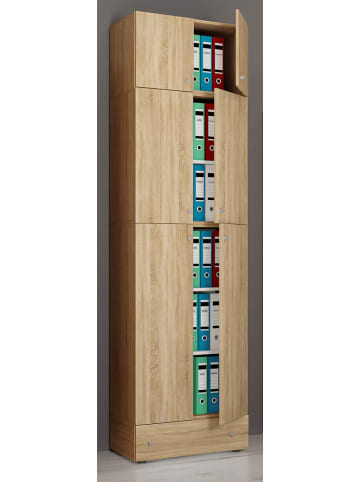 ebuy24 Büroschrank LonaXXL 10 Eiche 70 x 39 cm