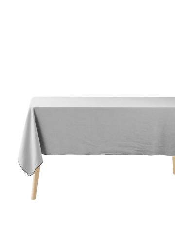 Douceur d’Intérieur Tischdecke aus Baumwolle MISTRALINE in Grau, 140 x 240 cm