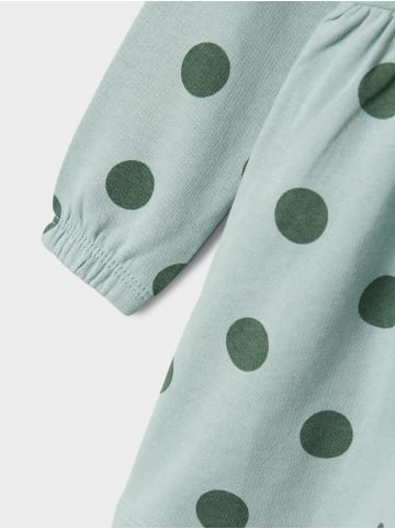 name it 2-Stück Langarm Kleid Mit Muster Rundhals Shirt Dress in Mint
