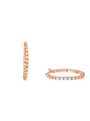 Amor Creolen Silber 925, rosévergoldet in Roségold