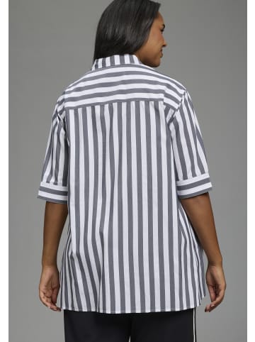 Laura Scott Klassische Bluse in weiß gestreift