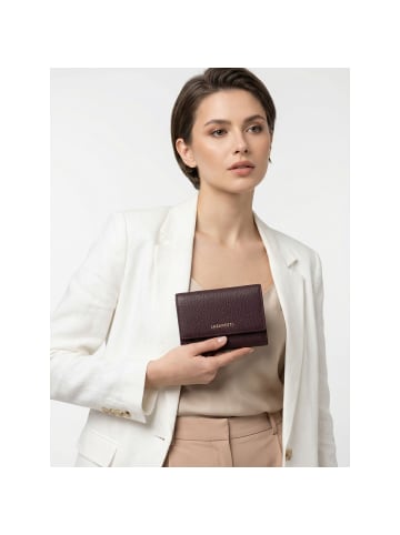 Lazarotti Bologna Leather XL Geldbörse mit Zip-Around Fach Leder 14 cm burgundy