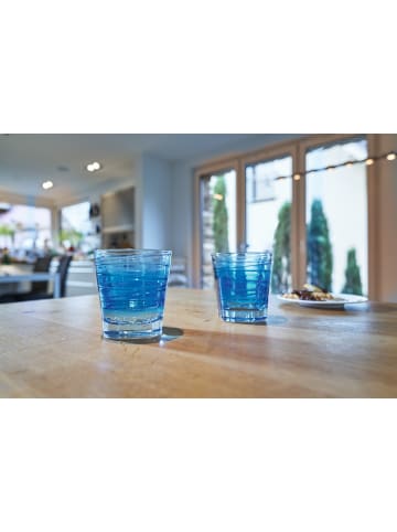 LEONARDO Trinkglas VARIO STRUTTURA 6er-Set 250 ml blau