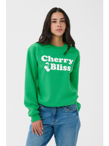 Kaffe Sweatshirt KAjamie Loose fit in Bright Green