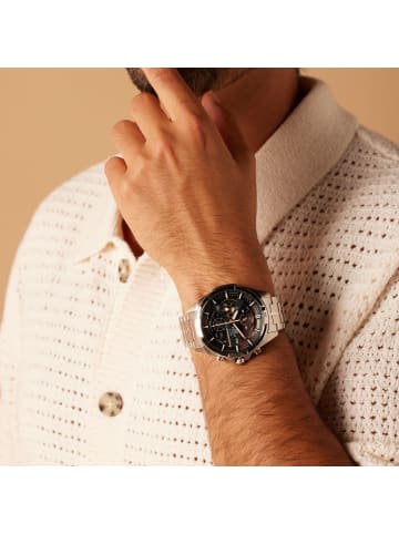 Casio Stahl Chronograph Casio Edifice Silber