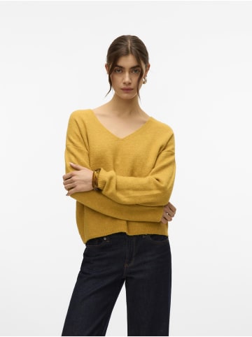 Vero Moda Strickpullover in Harvest Gold