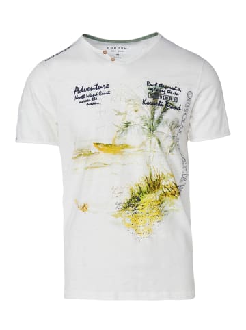 KOROSHI Kurzarm-t-shirt. in weiß