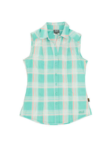 Jack Wolfskin Tank-Top Moana Shirt Damen Bluse T-Shirt ärmellos in Blau