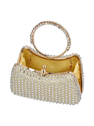 faina Women Handbag in Gold